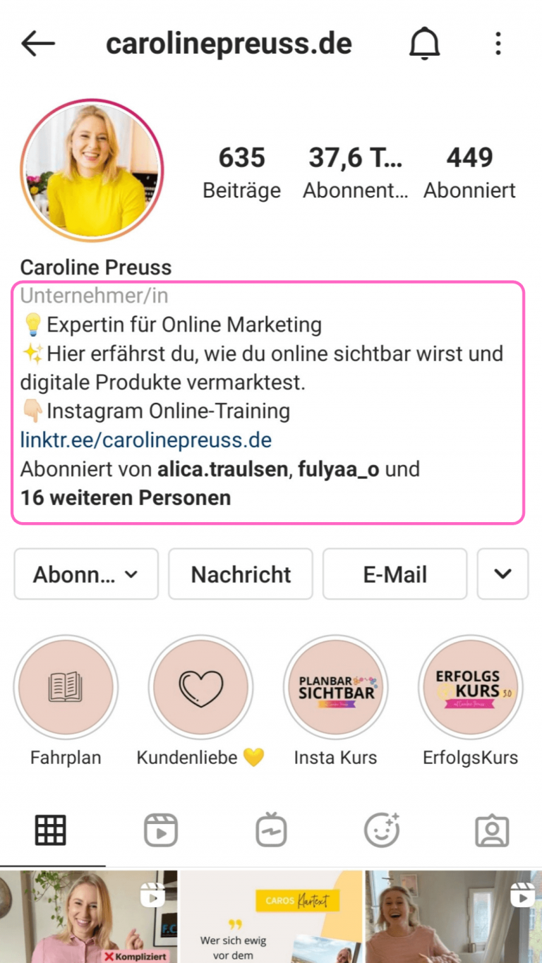 So erstellst du eine tolle Instagram Biografie, die Aufmerksamkeit erregt!